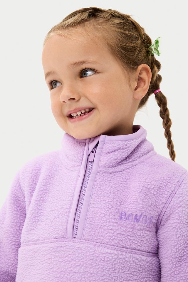 Kids Teddy Fleece Half Zip Pullover