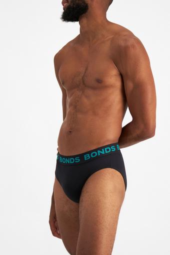 5 Pack Hipster Brief (Black & Emerald Wave/ Black & Hyper Red/ Black & Purple Prince/ Black & Electric Lime)