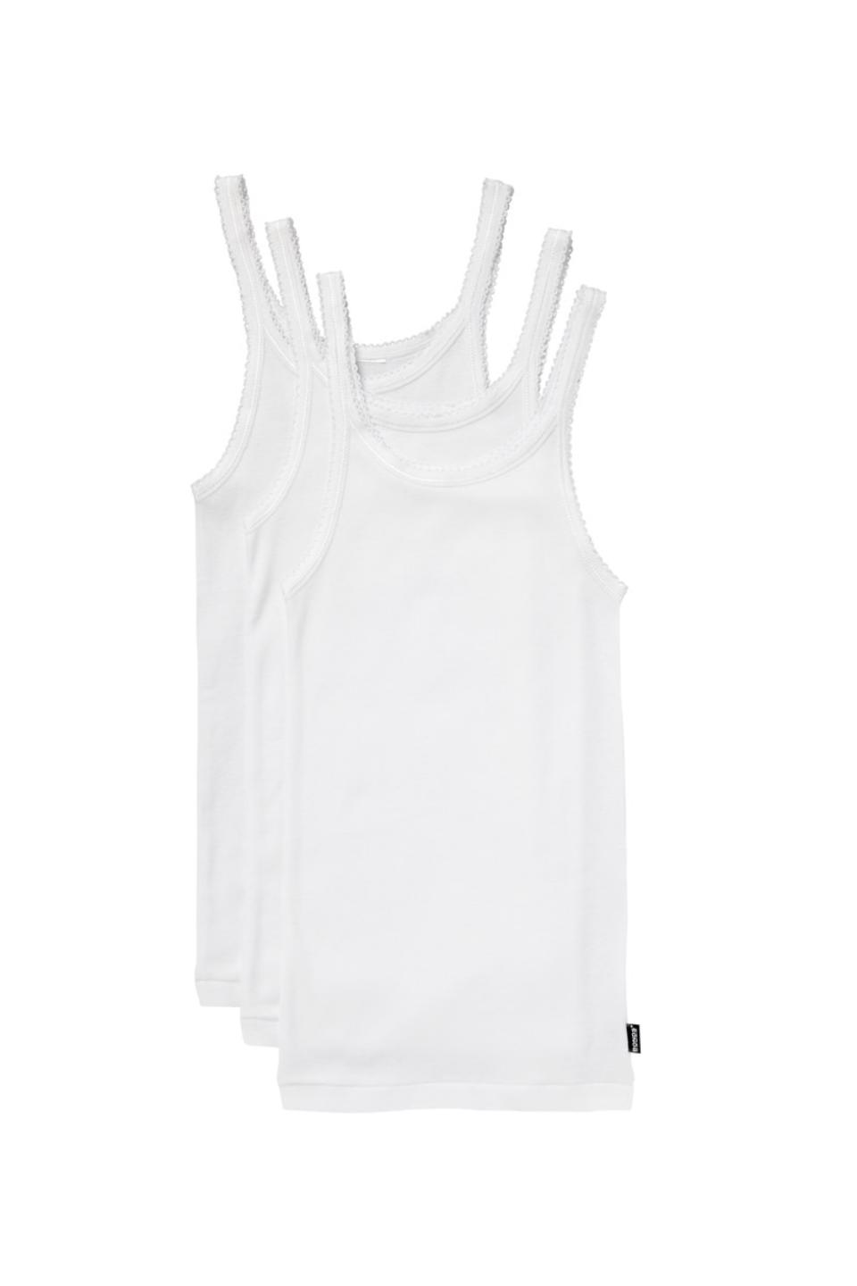 Bonds Girls Teena Singlet 3PK White