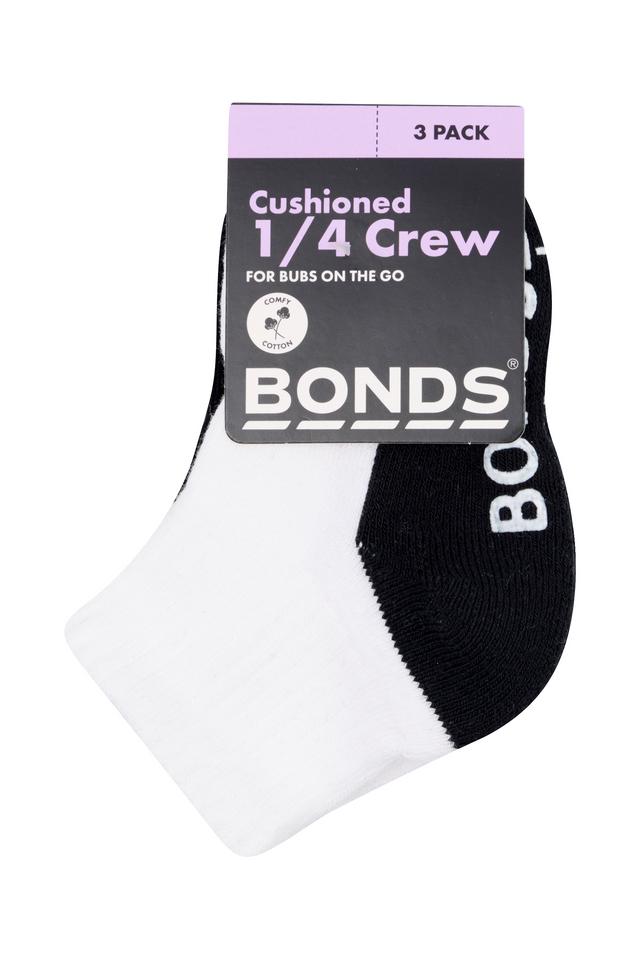 Baby Cushioned Quarter Crew 3 Pack