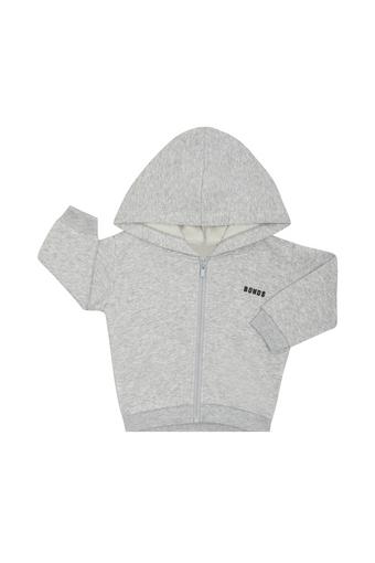 Baby Essential Fleece Zip Hoodie (New Grey Marle)