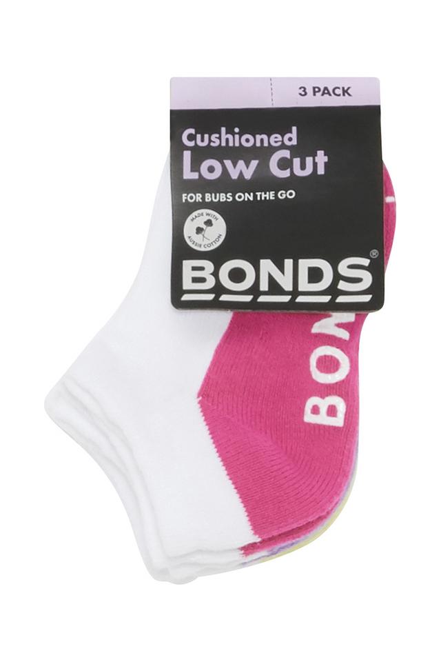 Baby Logo Cushioned Low Cut Socks 3 Pack
