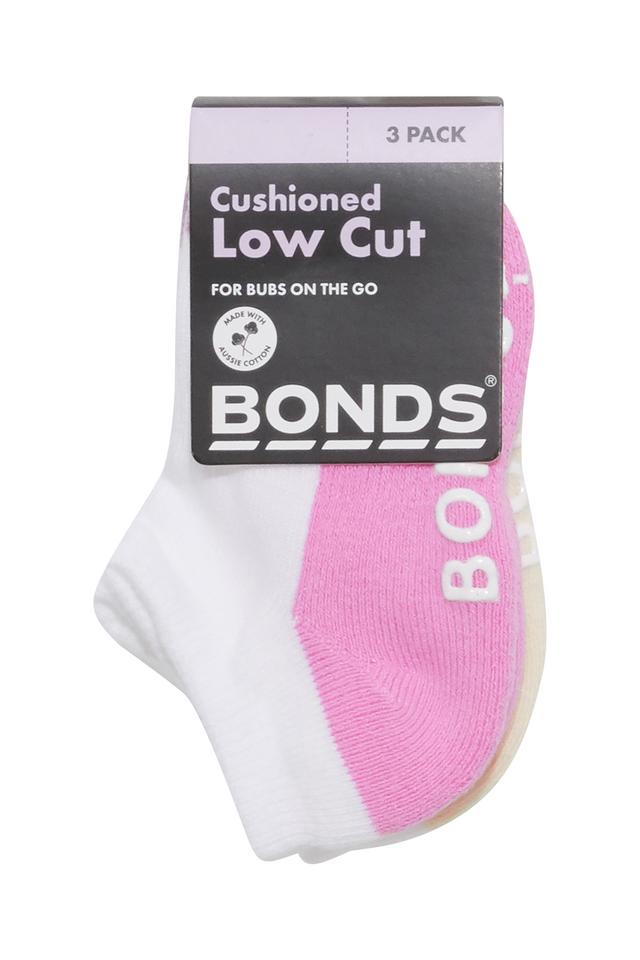 Baby Logo Cushioned Low Cut Socks 3 Pack