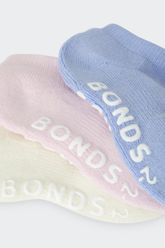 Baby Logo Cushioned Solid Colours Low Cut Socks 3 Pack