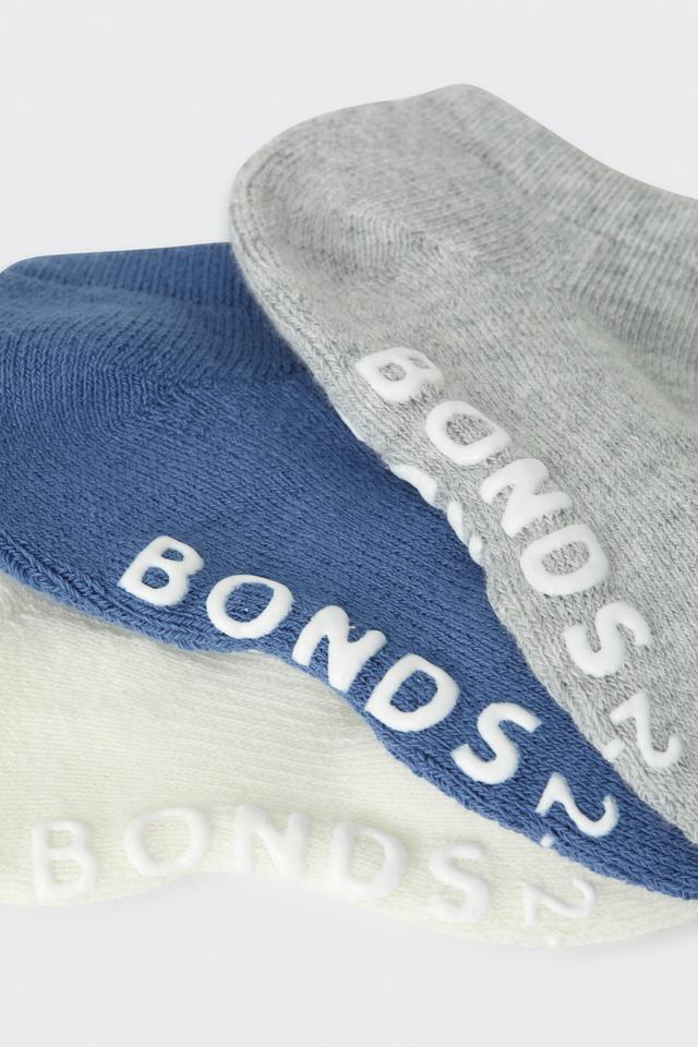 Baby Logo Cushioned Solid Colours Low Cut Socks 3 Pack