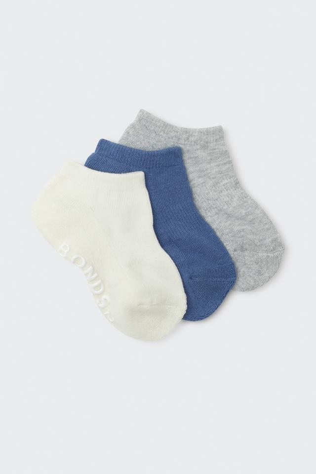 Baby Logo Cushioned Solid Colours Low Cut Socks 3 Pack