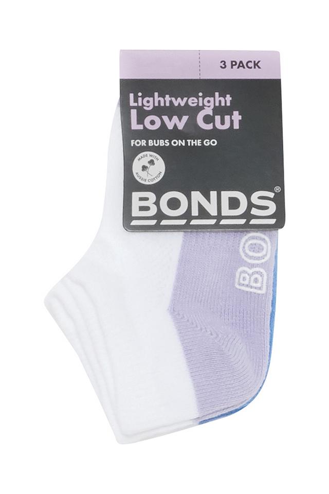 Baby Logo Lightweight Low Cut Socks 3 Pack
