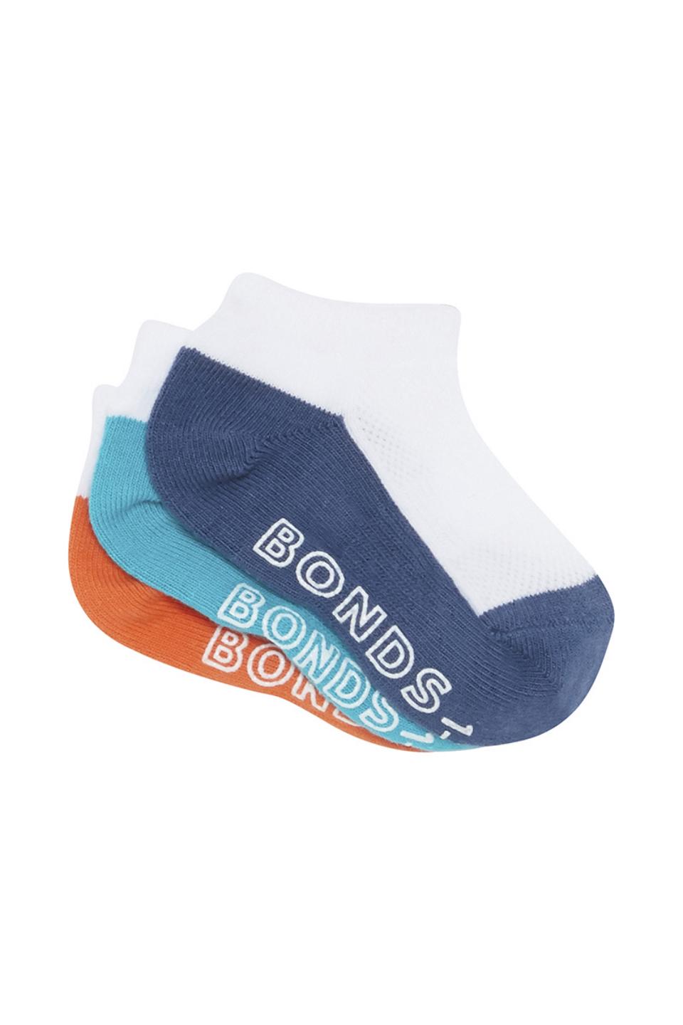 Baby Logo Lightweight Low Cut Socks 3 Pack