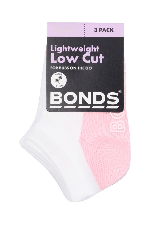 Baby Logo Lightweight Low Cut Socks 3 Pack
