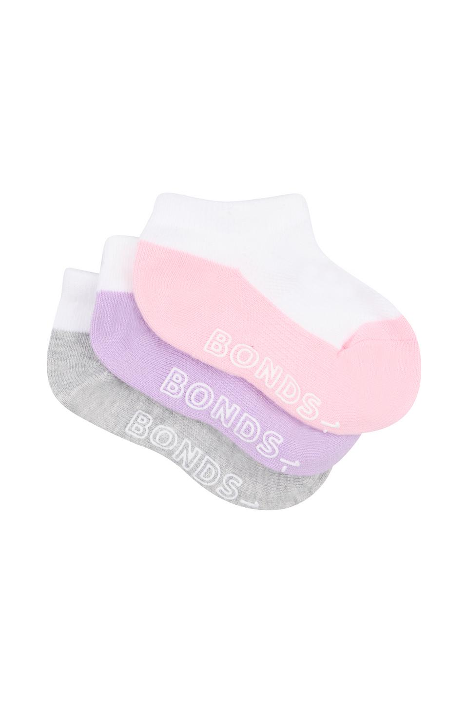 Baby Logo Lightweight Low Cut Socks 3 Pack