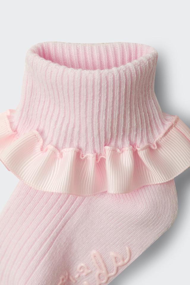 Baby Party Ribbon Cuff Sock 2 Pack