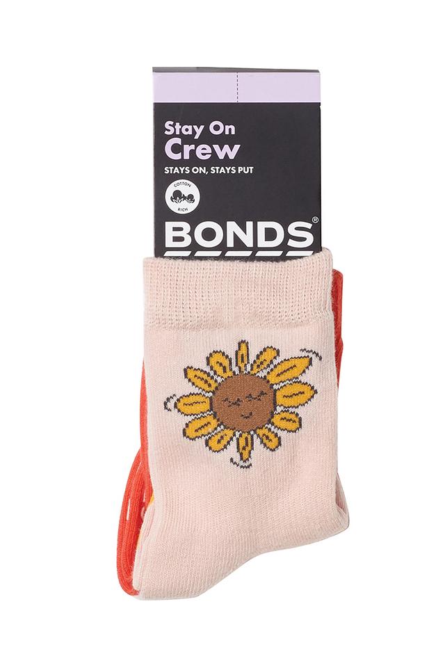 Baby Stay On Pattern Crew Socks 2 Pack