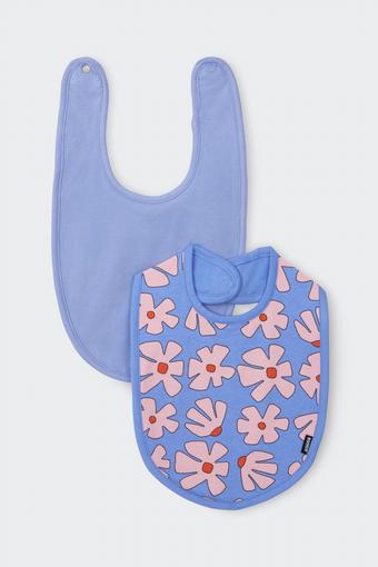 Baby Stretchies Bib 2 Pack (Blossom Block Purple)
