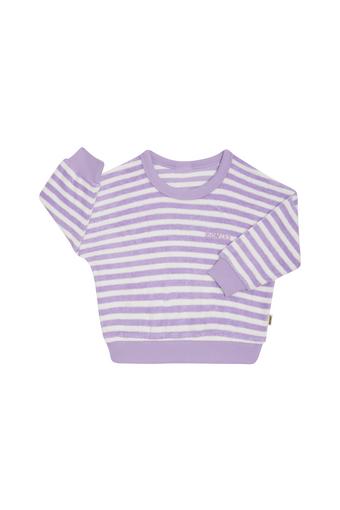 Baby Terry Towelling Pullover (Bonds Medium Breton Stripe Purple)