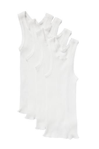 Baby Vest 4 Pack (White)
