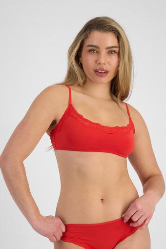 Bases Flex Lace Bralette (Vermilion)