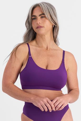 Bases Maternity Bralette (Rich Amethyst)