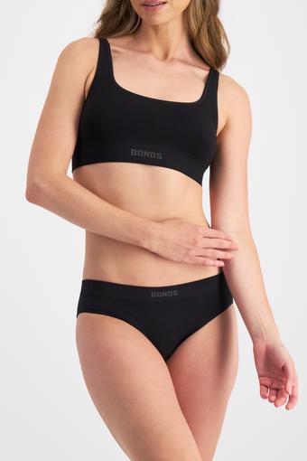 Bases Viscose Bamboo Seamless Crop (Black)