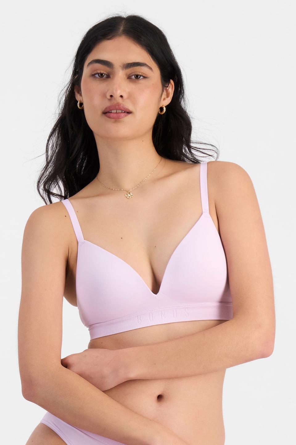 Tiana (She/Her) wears size 12B and is 176cm tall with cm chest and cm waist