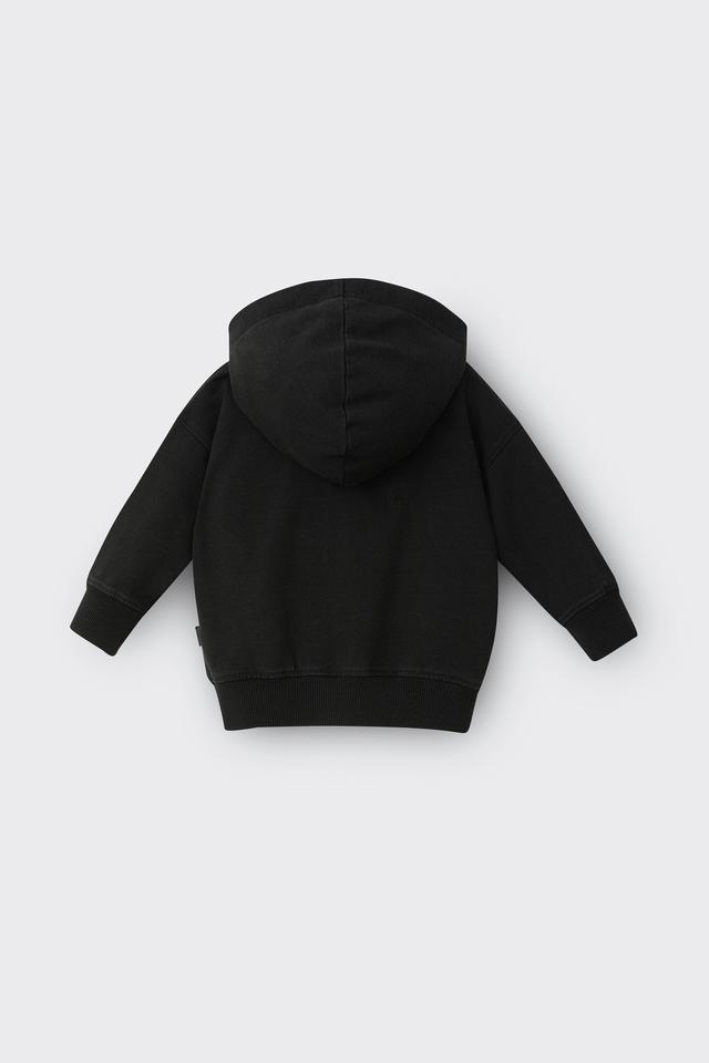 Black Denim Wash Hoodie