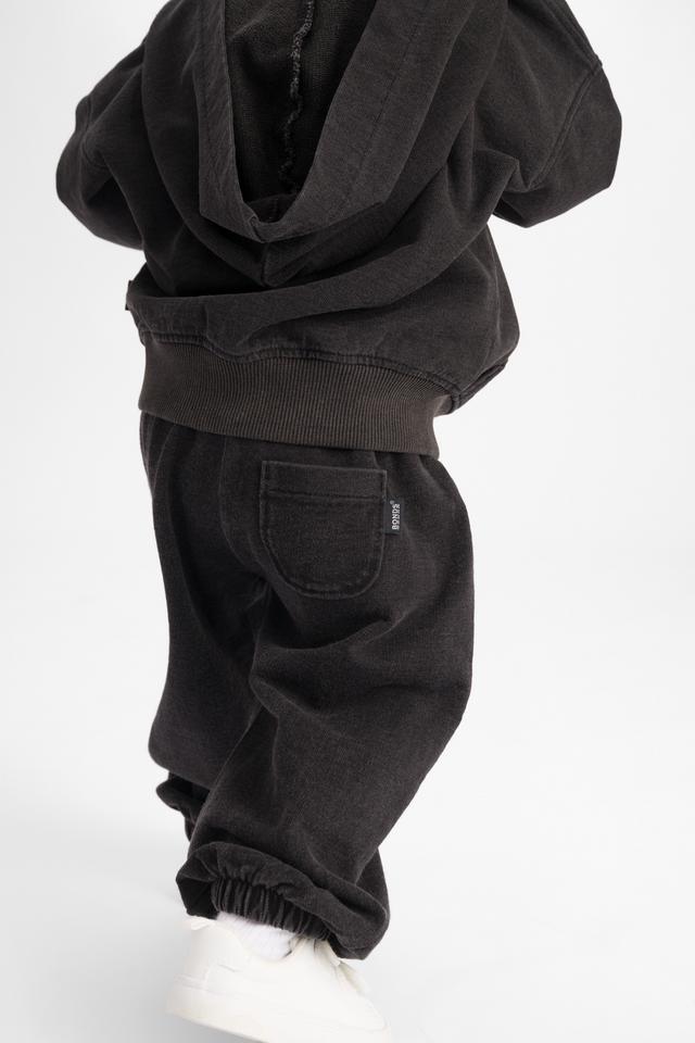 Black Denim Wash Hoodie