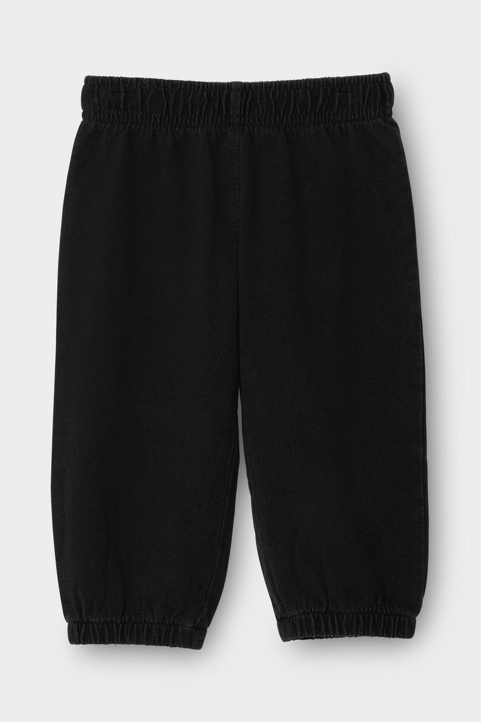 Black Denim Wash Jogger