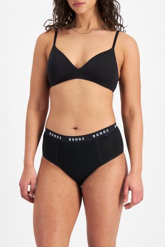 Bloody Comfy™ Period Full Brief Overnight (Black)