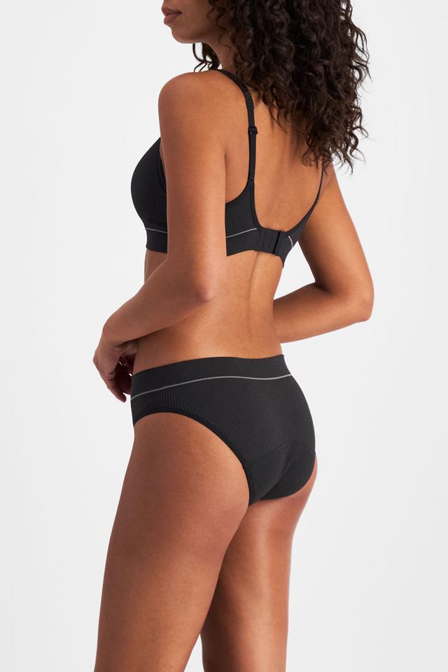 Bloody Comfy™ Period Retro Rib Hi Bikini Moderate