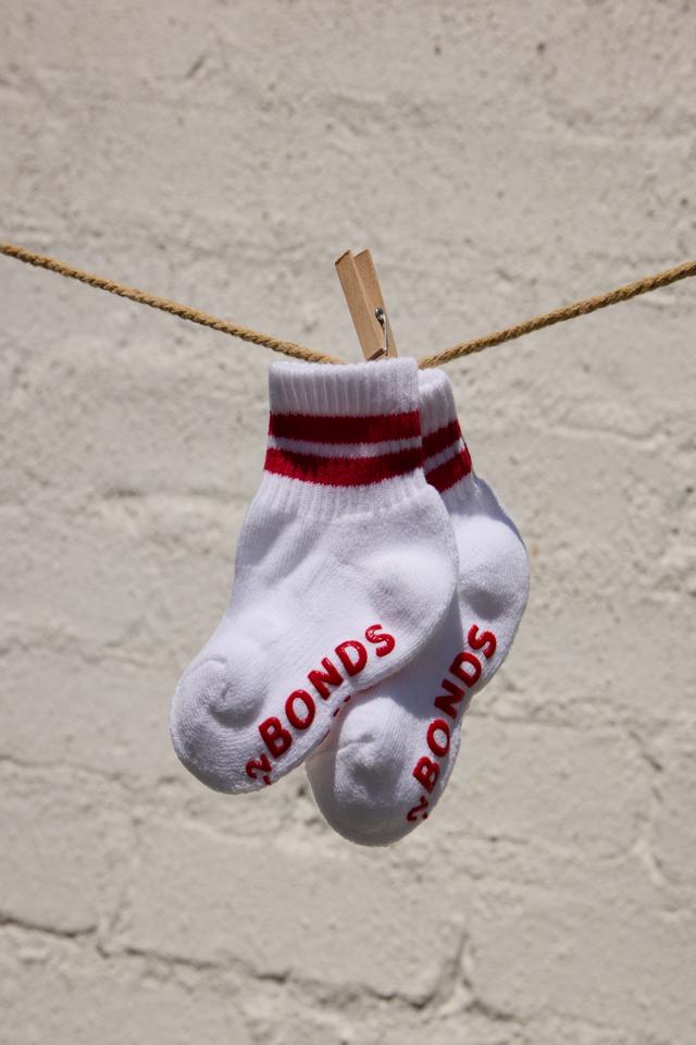Baby Logo Cushioned Quarter Crew With Stripe 3 Pack