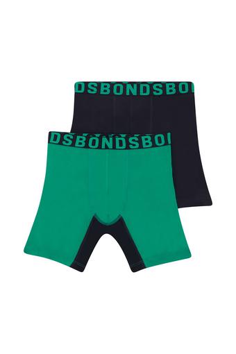Boys Anti Chafe Trunk 2 Pack (Outfield/Black)