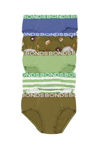 Boys Brief 5 Pack (Bonds Band)