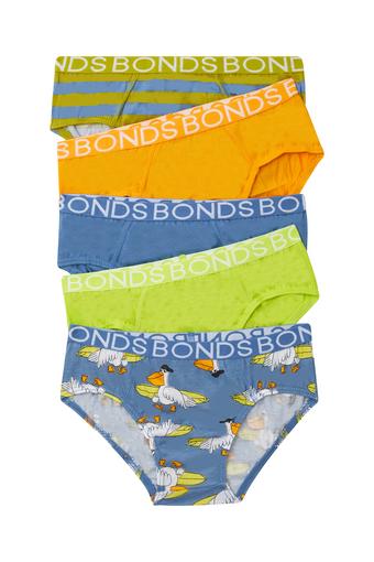 Boys Brief 5 Pack (Pelican Surf)