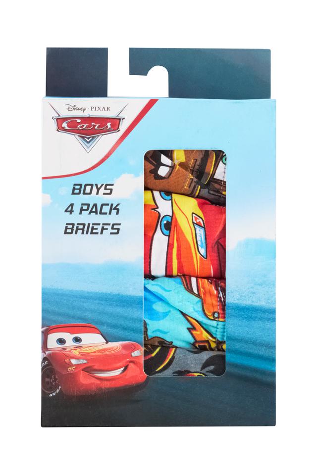 Boys Cars Brief 4 Pack