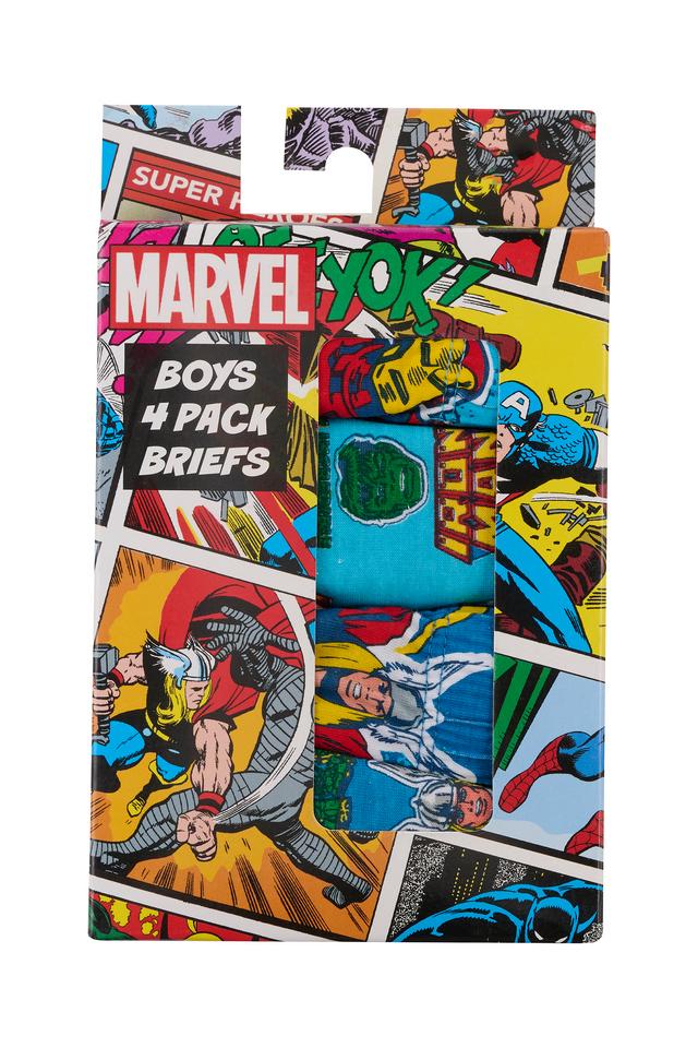 Boys Marvel Comics Brief 4 Pack