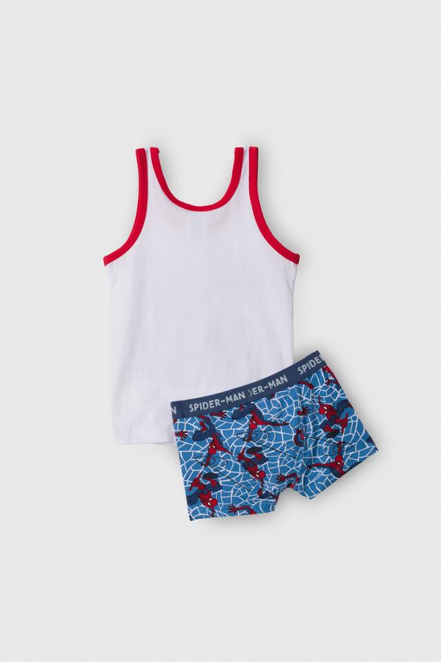 Boys Spiderman Singlet & Trunk Set
