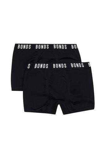 Boys Super Stretchies Trunk 2 Pack (Black)