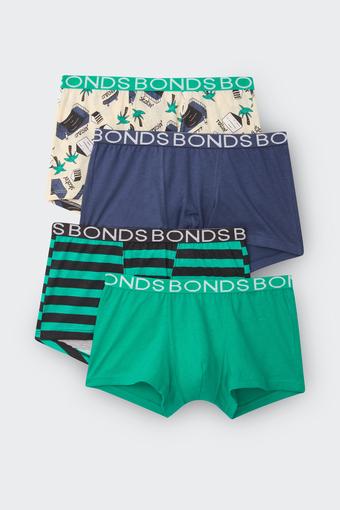 Boys Trunk 4 Pack (Skatepark Scene)