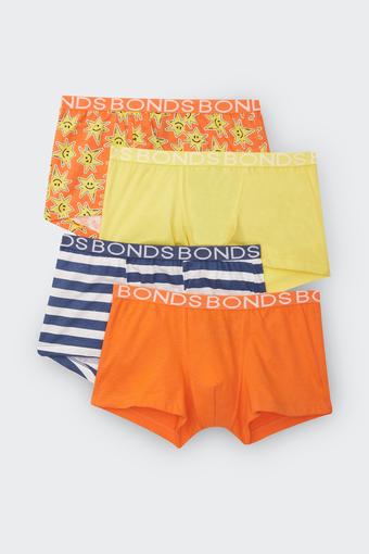 Boys Trunk 4 Pack (Star Sticker)