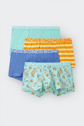 Boys Trunk 4 Pack (Surf & Splash & Snap)