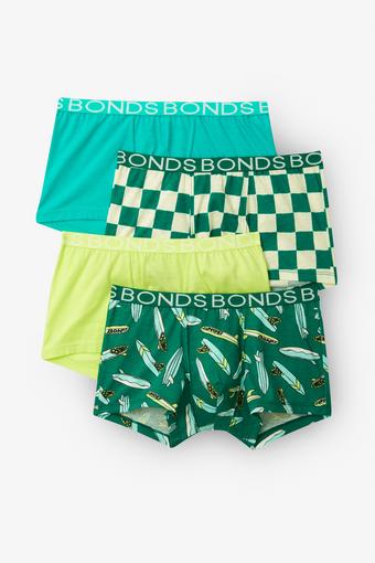 Boys Trunk 4 Pack (Surfs Up)