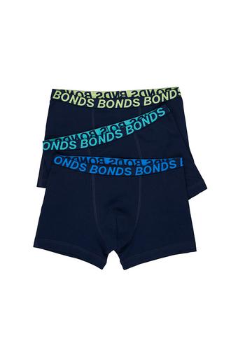 Boys Trunk Sport 3 Pack (Navy)
