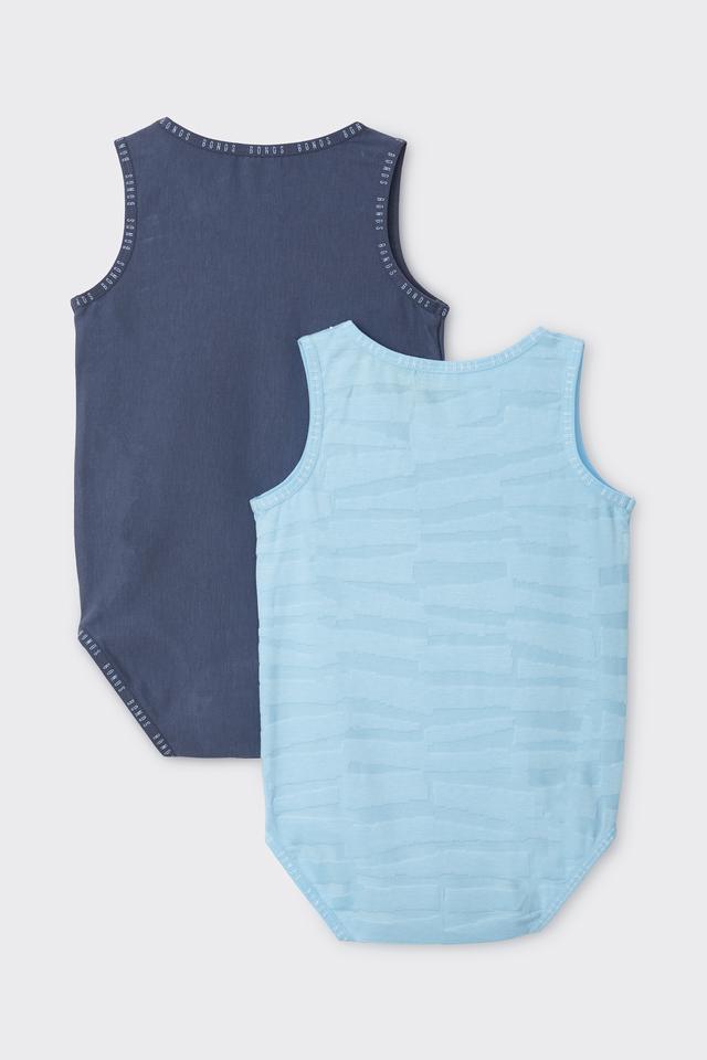 Wondergrow Textured Singletsuit 2 Pack