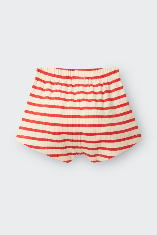 Wide Needle Rib Bike Short