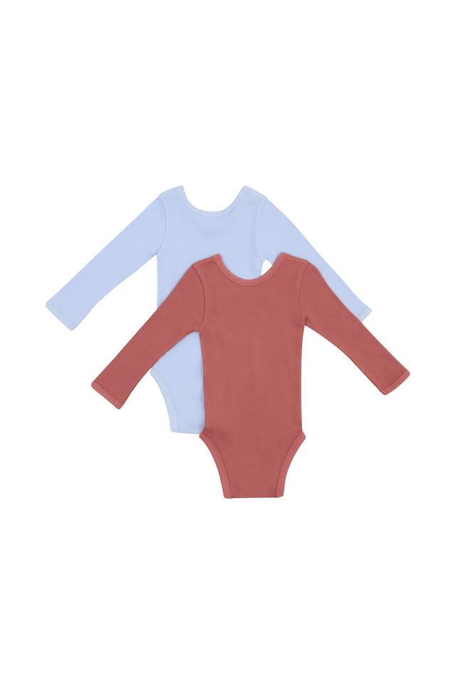 Organic Rib Longsleeve Bodysuit 2 Pack
