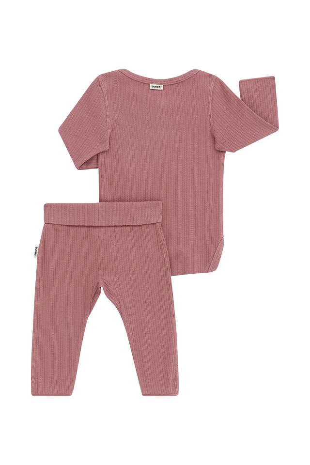 Pointelle Long Sleeve Bodysuit And Legging Set