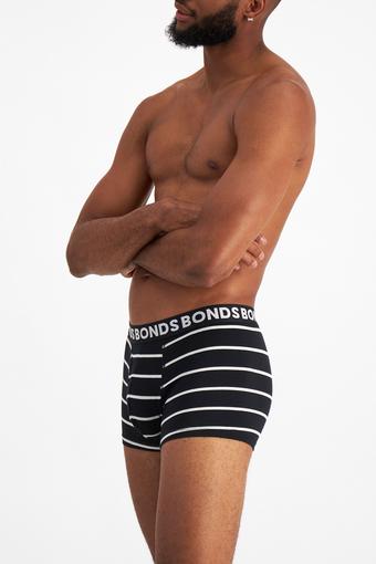 Classic Trunk 3 Pack (Black/White Stripe/ Charcoal/ Black)