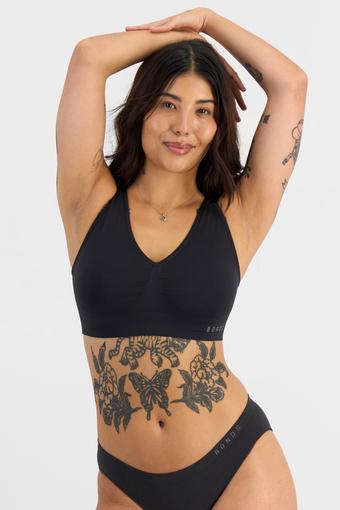 Comfy Seamless Crop 2 Pack (Black/Petal Dust Heather)