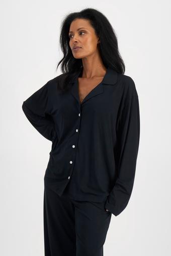 Cool Sleep Long Sleeve Shirt (Nu Black)