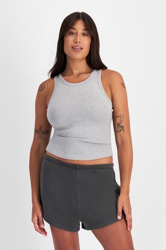 Rib Bra Tank (Electric Marle)