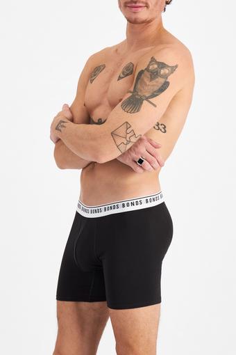 Cotton Stretch Trunk 3 Pack (Black/Black/Black)